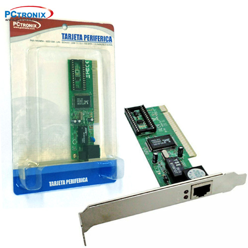Tarjeta PCI LAN red 10/100 Chip RTL8139D Blister W8 PNP% (se pu