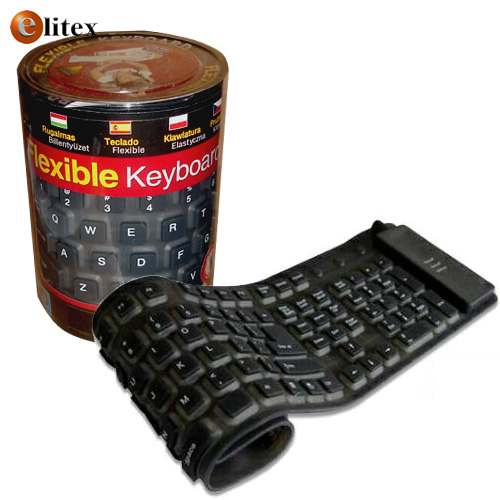 Teclado Flexible de Silicona Goma con 105 teclas KBF-101 USB Sp