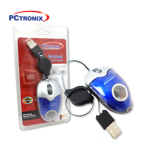 Mouse Retractil MOM-101R USB Blister $1500*
