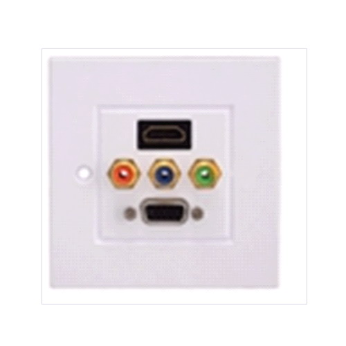 **Faceplate Tapa HDMI VGA 3 RCA 86*86mm 7