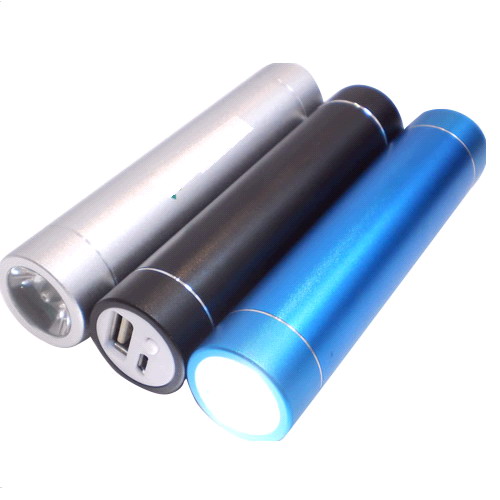 Power bank 2600mha Linterna 1w USB y micro usb metalico $2900