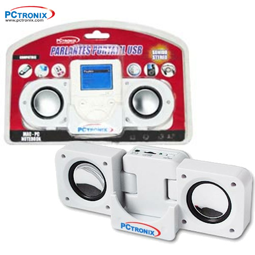**Parlante Portatil #SPP-150 USB y 4xAAA 2WRMS 2Blister*