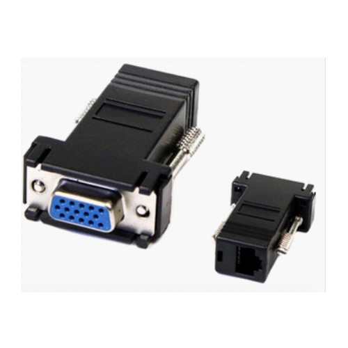 Adaptador VGA HD15 a RJ45 Hembra para UTP hasta 20m