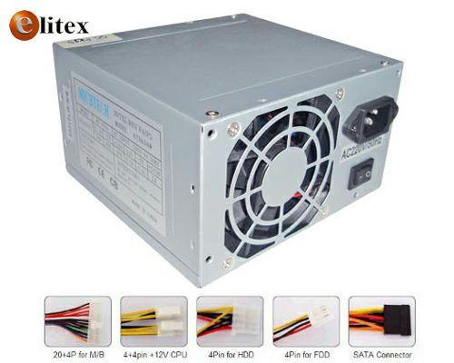 **Fuente PC 580W 24pin+4 SATA *