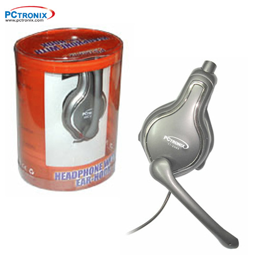 Audifono con mic PC 2 conectores EH63 Clip Tenaza Cable de Cord