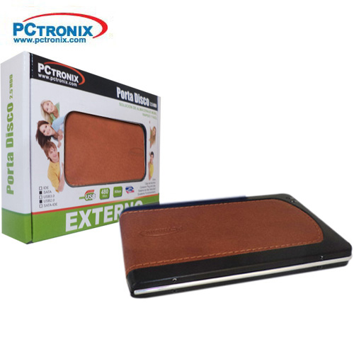 **USB2 Cofre SATA 2.5'' Ejecutivo, Cubierto de Cuero Caja*