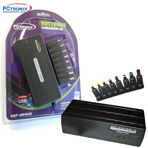 **Cargador Notebook laptop Universal 90W AC220V, Salida:12,15,1