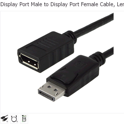 Cable DisplayPort DP Extension M/H 1.8m* - Haga un click en la imagen para cerrar