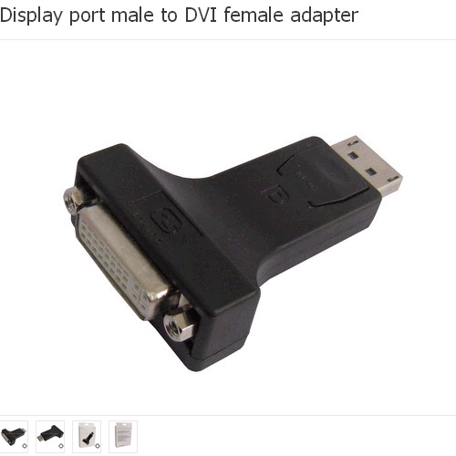 **Adaptador Displayport dp male to DVI female?