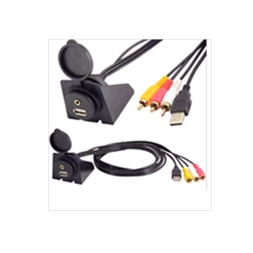 Cable para instalacion en auto Extension 3.5mm 4 polo TRRS (tri