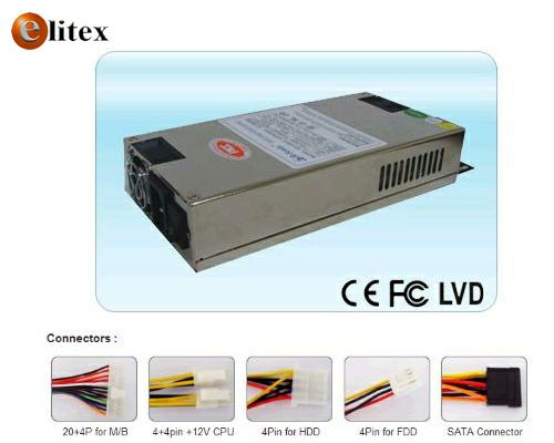 Fuente de poder Server 1U 550W 20+4 para placa madre 4+4 para 1