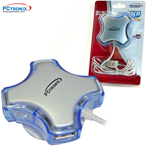 **USB 2.0 Hub 4P Cruz con Chupon $2990 H306 W8 PNP Blister %%*