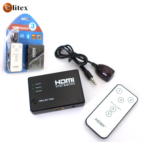 Switch HDMI 1.3b Amplificador 1x3 1080p control Remoto $5400 Bl