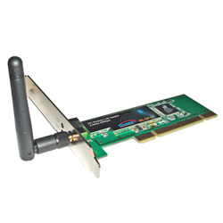 **WIFI 11g Tarjeta PCI red #117 con Antena desmontable Baja y A