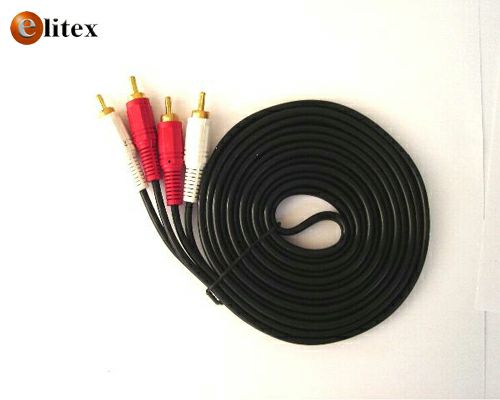 **Cable Audio 2 RCA M/M 1.5m Oro $500 Bolsa*