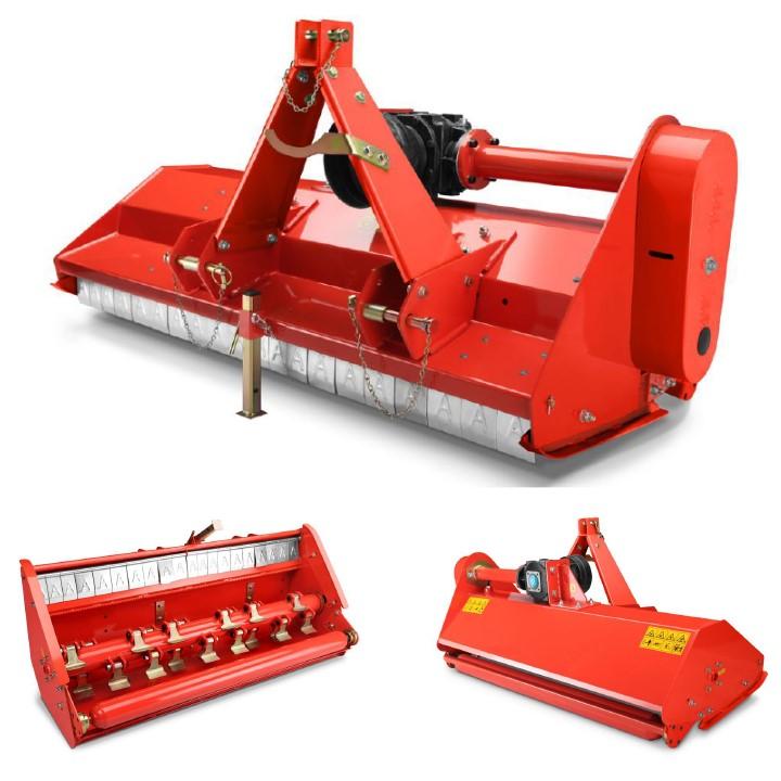 Trituradora maleza eje horizontal tractor 1.6m martillos ramas