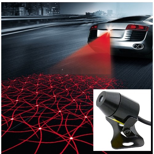 **Auto LED Laser Fog Lamp 200mW Red Light ,DC 8-36V ,Cable Leng