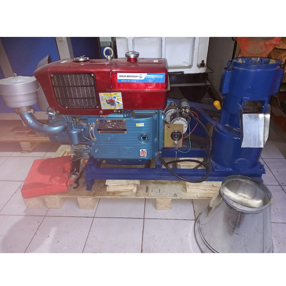* Peletizadora 200mm diesel 15hp 6mm rodillo fijo (sin precio)