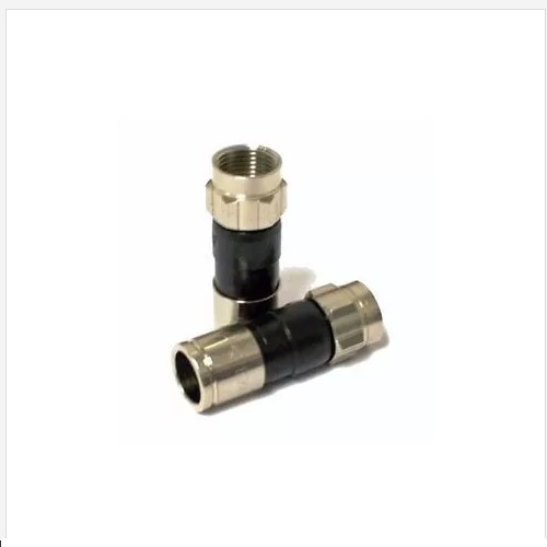 **Coax Conector f Coaxial De Compresion Rg6 50pcs