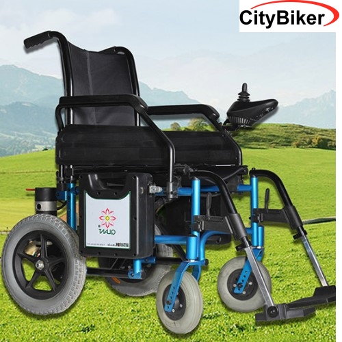 **T Silla de ruedas electrica plegable 250W discapacitados minu