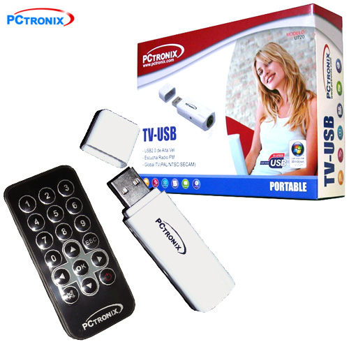 **TVFM USB2 Stick #TV-U720 NTSC con Control Remoto Caja*