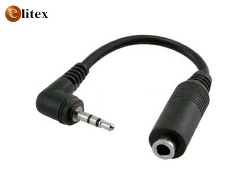 **Cable Adaptador Audio 2.5mm Plug M/ 3.5mm H Cable 10cm bulk@