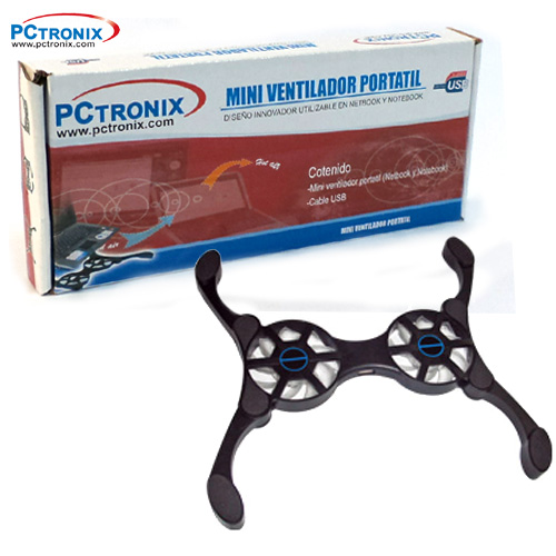 **Ventilador Cooler Base para Notebook laptop CP10 Viajero Pleg