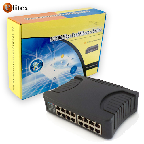 **LAN Switch Mini 10/100 16Puertos #LH-5116PE Caja*