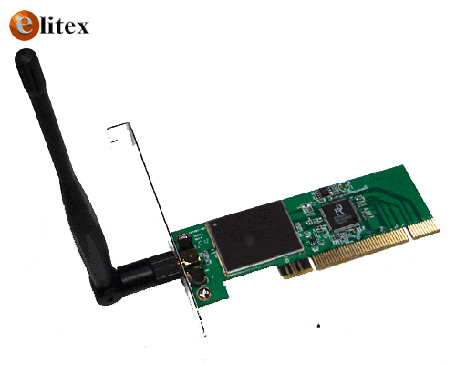 **WIFI 11g Tarjeta PCI red #500mW Alta Ganacia con Antena 2db