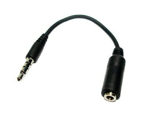 **Cable Adaptador Audifono 3.5mm jack a 1/8 pulgada H/M 4 POLO