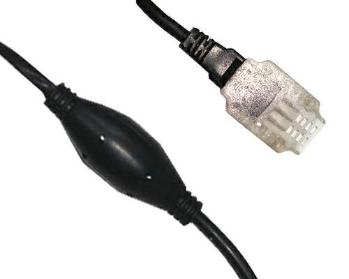 LED Fuente Fijo Manguera Flat 3 vias 2-50m 230V 1m Cable CE Bulk
