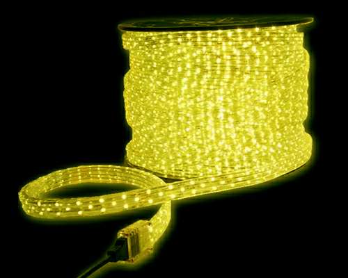 LED Manguera 2 vias 36 LED Amarillo 230V 1.44W �13mm (valor 1m)