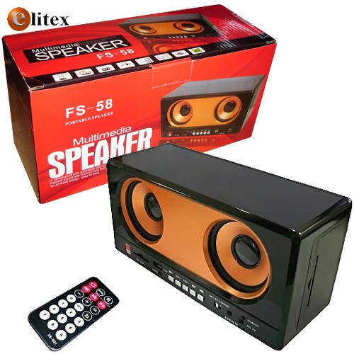 **Parlante Portatil Mp3 #FS-58 control remoto (SD+Pendrive) 2.0