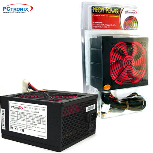 **Fuente PC Gamer Ventilador 12cm SATA 850W 24pin+4 2Blister�