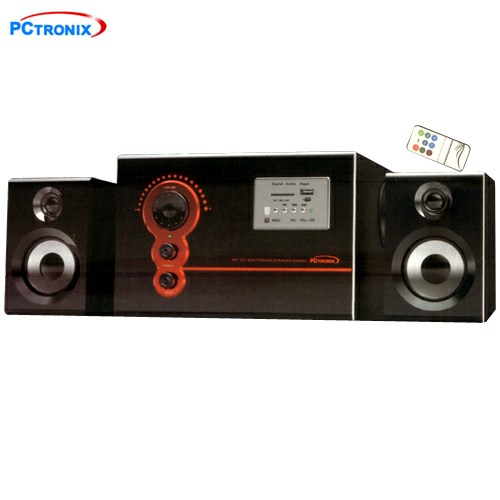 **Woofer Mp3 (SD+Pendrive) 2.1 C.Romoto #MPW500R 20WRMS Caja