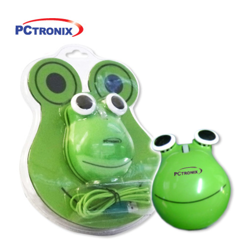 Mouse Ninos MO-853 USB Sapo con PadMouse Blister*