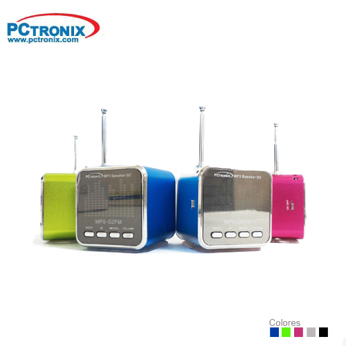 **Parlante Portatil Mp3+FM VFD #G2FM (TF+Pendrive) 3WRMS Caja C