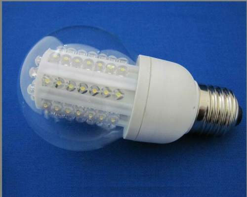 LED Ampolleta G60 E27 80 LEDS ?60mm Transparente equivalnte a 4