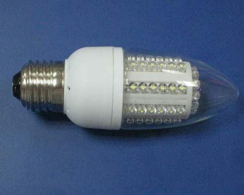 LED Ampolleta Vela E14 60 LEDS ?41mm transparente equivalente a
