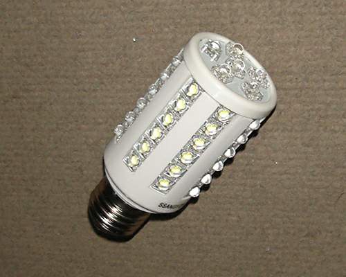 LED Ampolleta Maiz 54 LEDS 8W 230V equivalente a 60w Caja Blanca - Haga un click en la imagen para cerrar