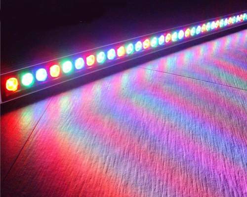 LED Projector RGB-DMX 60LEDs con Fuente 220V SWL-W18-10-220-RGB