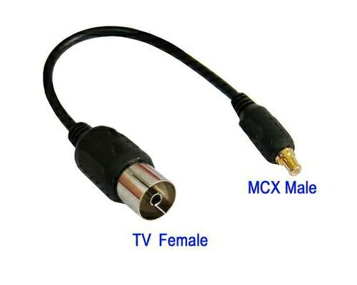 **Cable Antena Adaptador MCX M /Tv H (para isdb-usb) bulk @