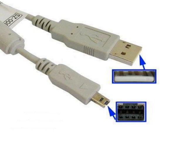 **Cable USB Camara KONICA MINOLTA U500: Dimage A1/A2, Pansonic: