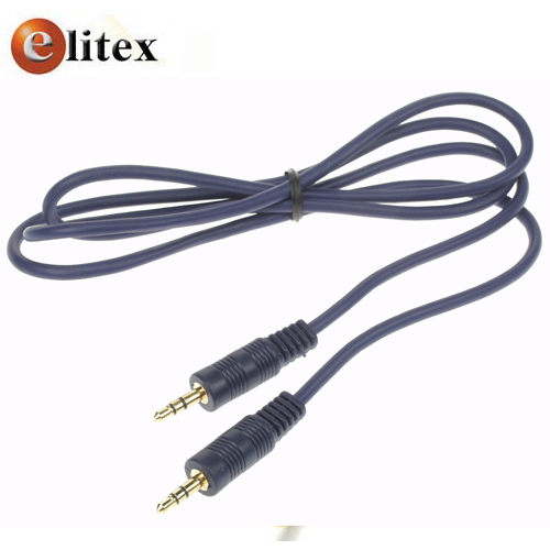 **Cable Audio Plug 3.5mm M/M 3m Oro Bolsa