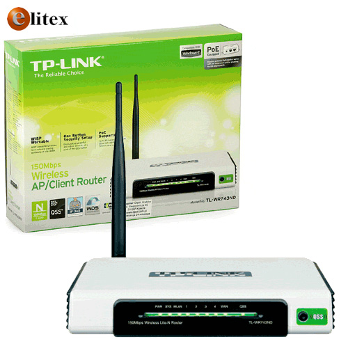 **WIFI 11n 150 AP/Router #TL-WR743ND, +Switch 4P, POE compatibl