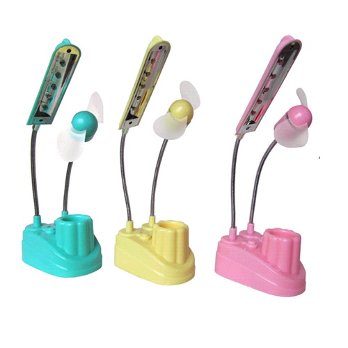 USB Cooler Ventilador y Lampara 5 LEds de Escritorio Caja%%*