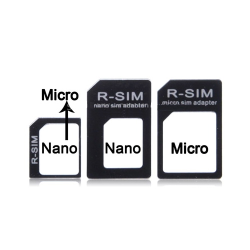 Adaptadores microsim a sim y micro sim a nano sim Bolsa*
