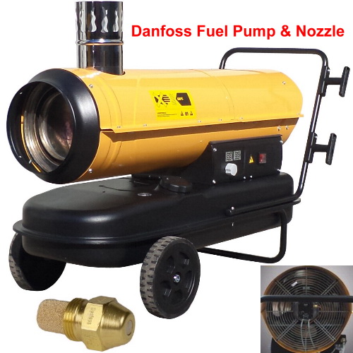 **Turbo calefactor SE50 indirecta a diesel parafina 50KW (espac