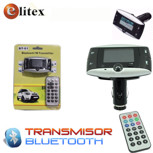 **Bluetooth Car Kit+Transmisor Audio FM #C24(wait other model)