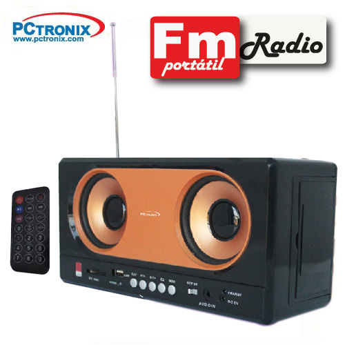 Parlante Mp3 y FM FM-58 control remoto SD y usb 2.0 6W RMS Caja*
